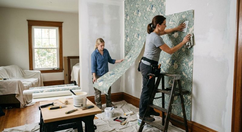 Hallway Wallpaper Installation in Overland Park, KS