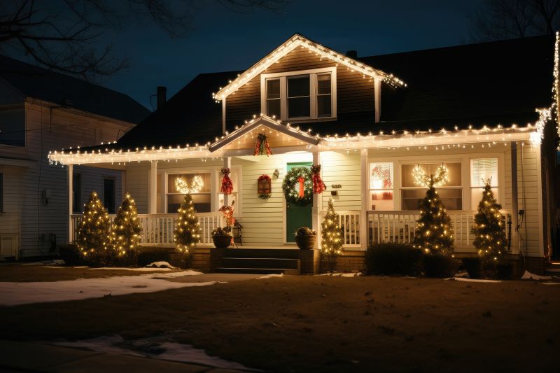 Festively Decorated Home